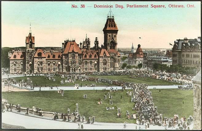 Dominion Day on Parliament Hill, early 1900’s.
